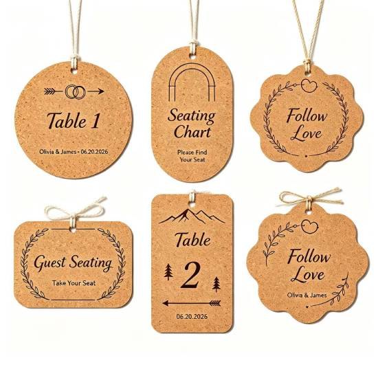 Wholesale Custom Cork Wedding Seating Directional Sign, Personalized Wedding Seating Guide Sign