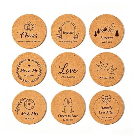 Wholesale Custom Cork Wedding Seating Directional Sign, Personalized Wedding Seating Guide Sign