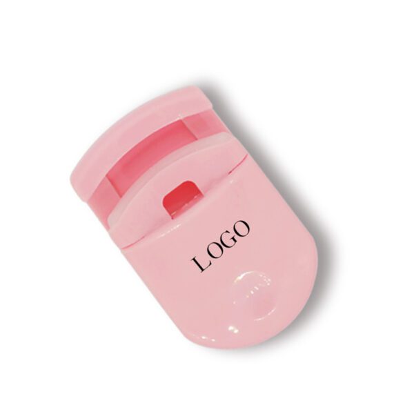 A pink Portable Eyelash Curler for Women with the word l00 on it.