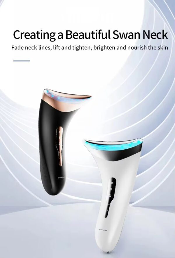 EMS Vibration Neck Lift Device Skin Beauty Tools Instrument Facial Machine Face Massager - Image 2