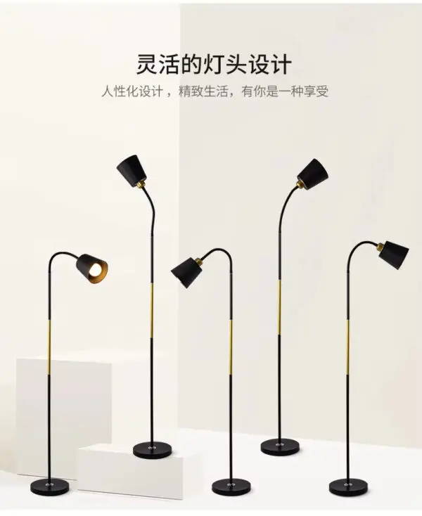 Floor Lamp Living Room Lamp Simple Modern Nordic Style Bedroom Study Room Eye protection Sofa Floor Lamp - Image 3