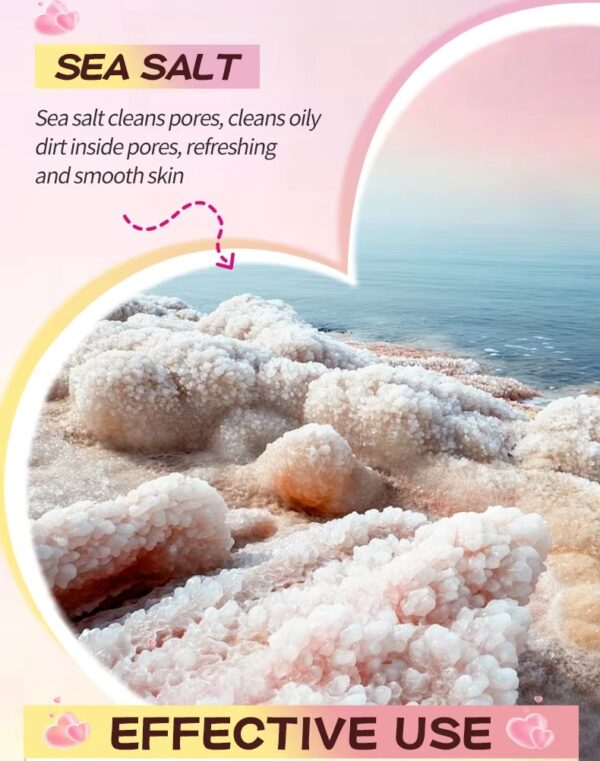 Heart-shaped Bath Bombs Balls - 6-Piece Set Body Cleansing Bath Bombs - Image 3