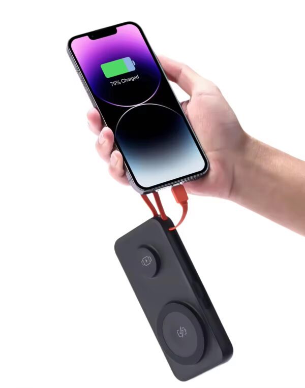 New Arrival 3-in-1 Power Bank 10000mAh Super Fast Charging Mobile Wireless Power Bank with Cablefor Earphones/Phone/Watch - Image 6
