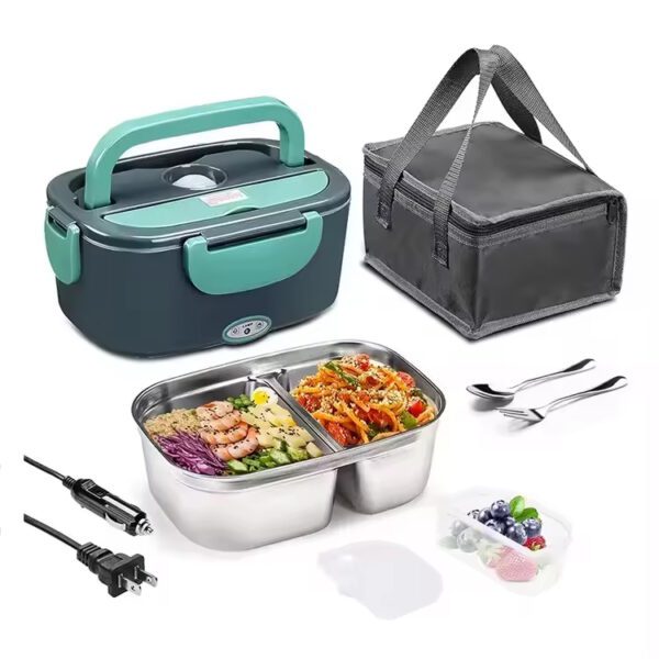 110V/12V 60W 80W Portable Food Warmer Food Heater with Removable Stainless Steel Container