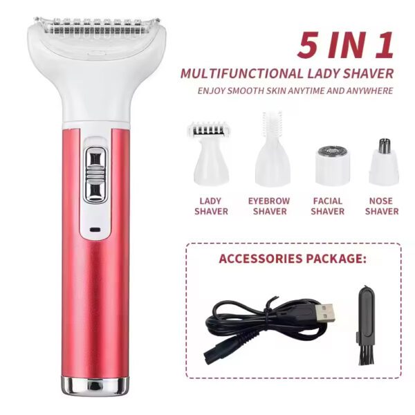 Personal Groomer Bikini Shaver Hair Remover Shaving Smooth Electric Shaver for Women for Intimate Ladies - Image 2