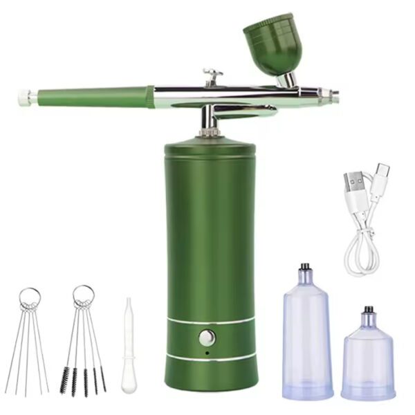 Cordless Rechargeable Portable Airbrush Makeup Compressor Paint Kit Nail Machine For Cake Kit - Image 3