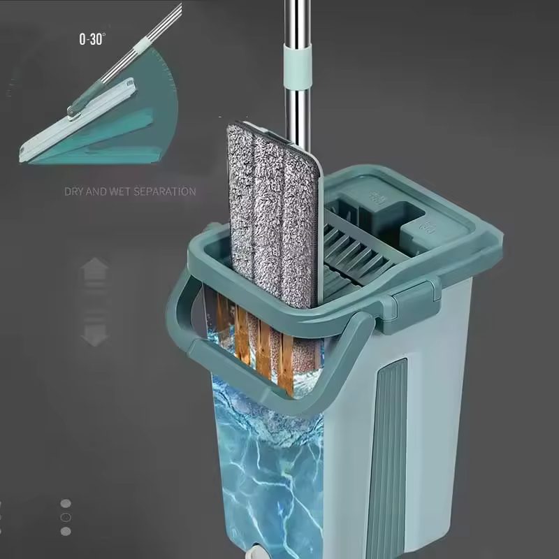 Cleaning Tool High Quality Dry and Wet Mop Household Flat Mop and Bucket Set - Image 4