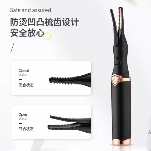 Electric Eyelash Curler Heating Lasting Shape Intelligent Temperature Control Portable Eyelash Curling - Image 5