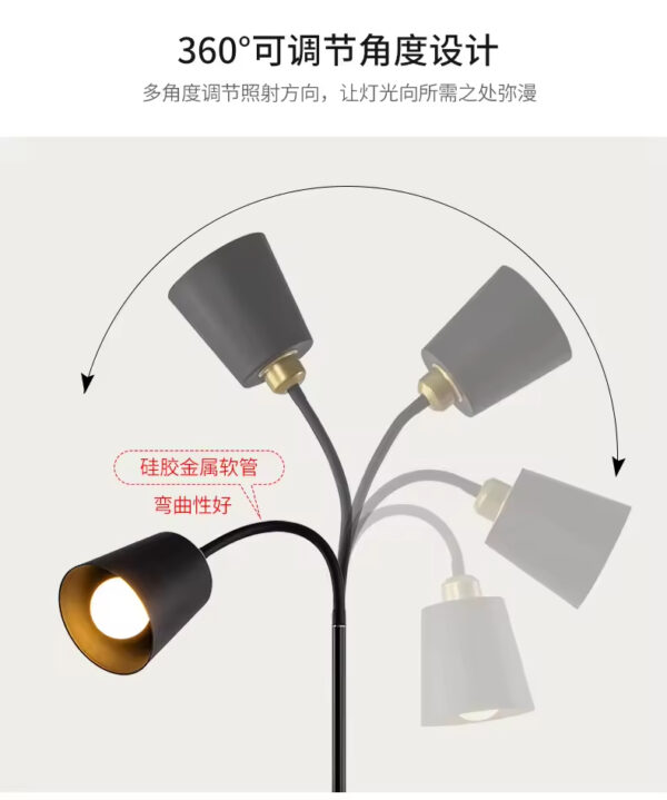 Floor Lamp Living Room Lamp Simple Modern Nordic Style Bedroom Study Room Eye protection Sofa Floor Lamp - Image 6