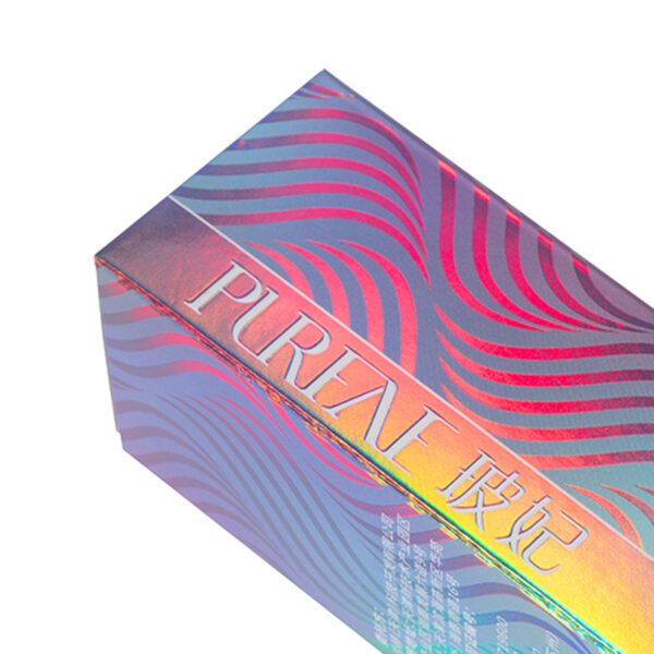 Laser UV hot stamping craft carton lotion bottle outer packaging customization Craft cosmetics packaging box customization - Image 2