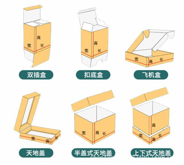 Heaven and earth cover packaging box customization cardboard box color box custom free design printing - Image 11