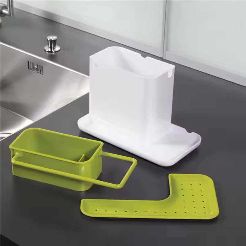 Kitchen Sink Utensils Holders Drainer Storage Shelf Sponge Holder Draining Sink Box Kitchen Tool - Image 4